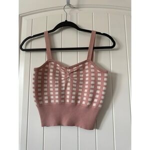 Dreamers‎ by Debut Pink Sweetheart Crop Top Size M/L